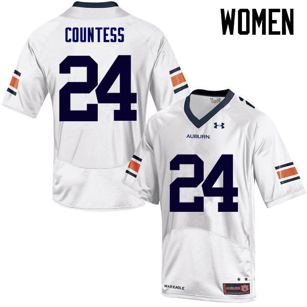 Women Auburn Tigers #24 Blake Countess College Football Jerseys Sale-White - Click Image to Close